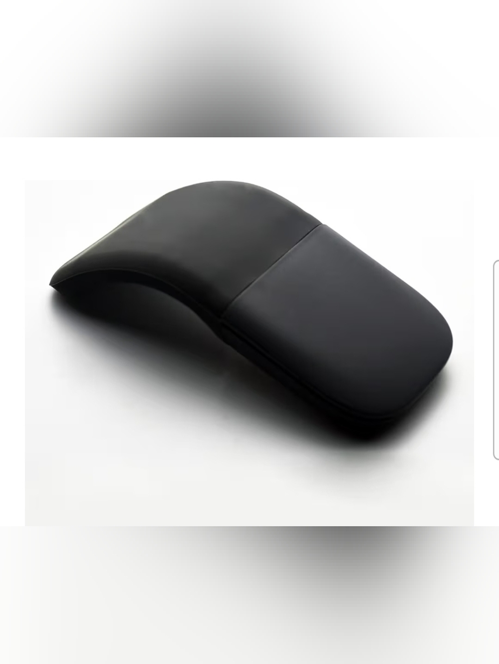 Foldable Mouse Bluetooth Folding Wireless Mice with Touch Panel-Black